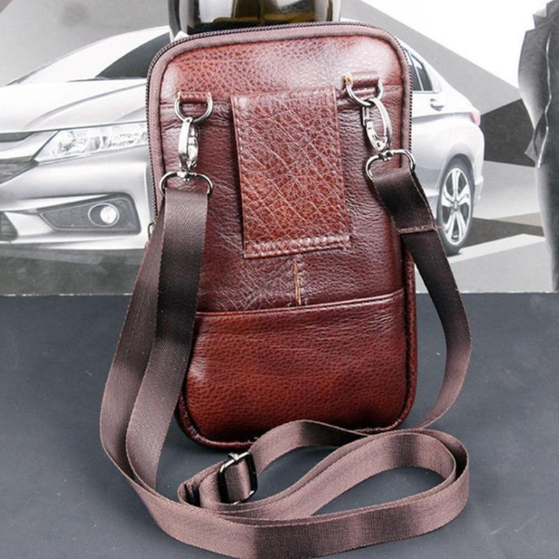 AliExpress Men's Leather Phone Waist Bag, view 3