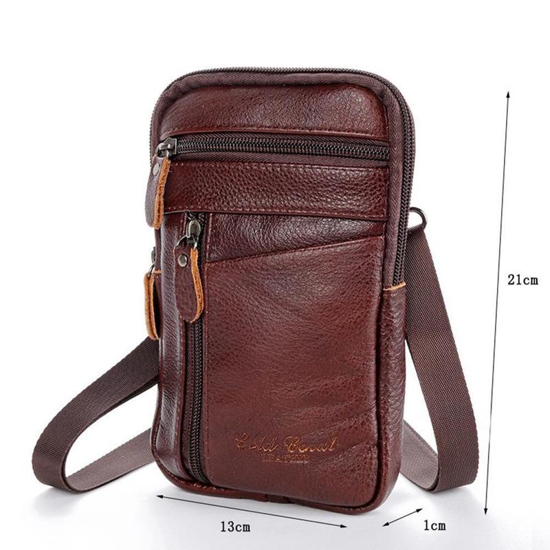 AliExpress Men's Leather Phone Waist Bag, view 6