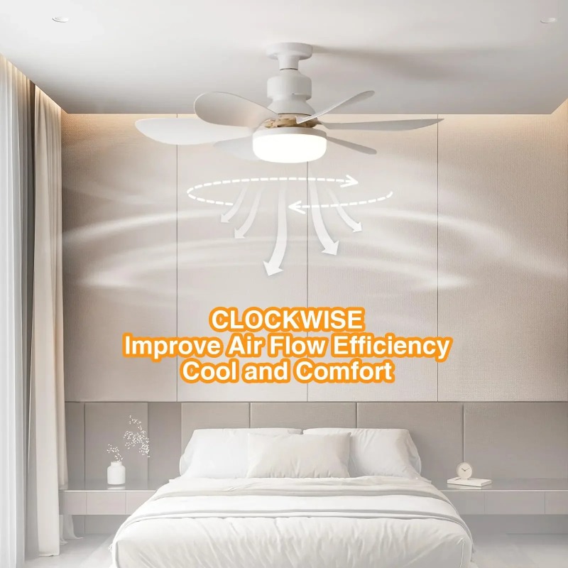 AliExpress LED 30W Ceiling Fan Light E27 with Remote Control for Dimming Suitable for Living Room Study Household Use 85-265V 선풍기, view 2