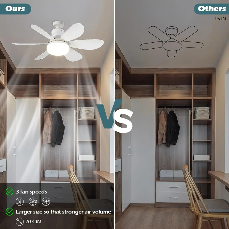 AliExpress LED 30W Ceiling Fan Light E27 with Remote Control for Dimming Suitable for Living Room Study Household Use 85-265V 선풍기, view 4