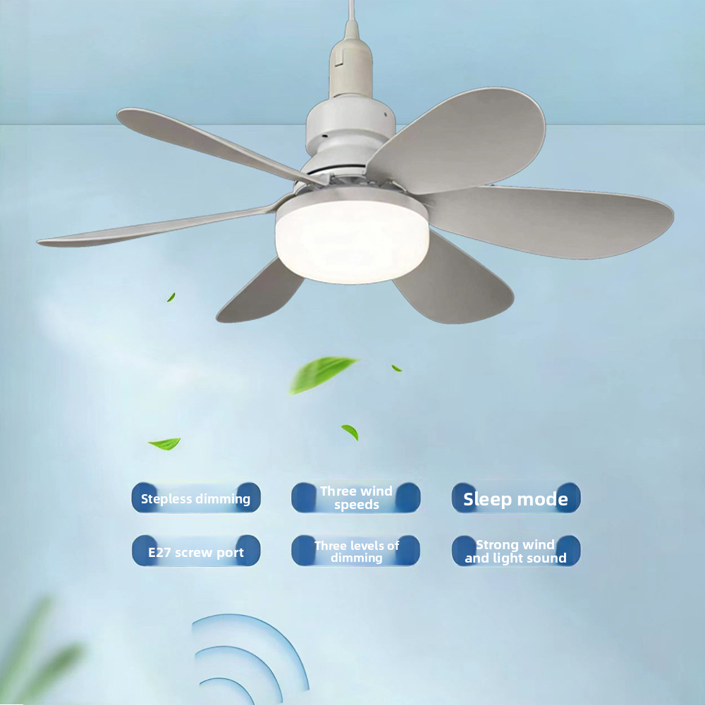 AliExpress LED 30W ceiling fan light E27 with remote control for dimming suitable for living room, study, household use, 85-265V, view 6