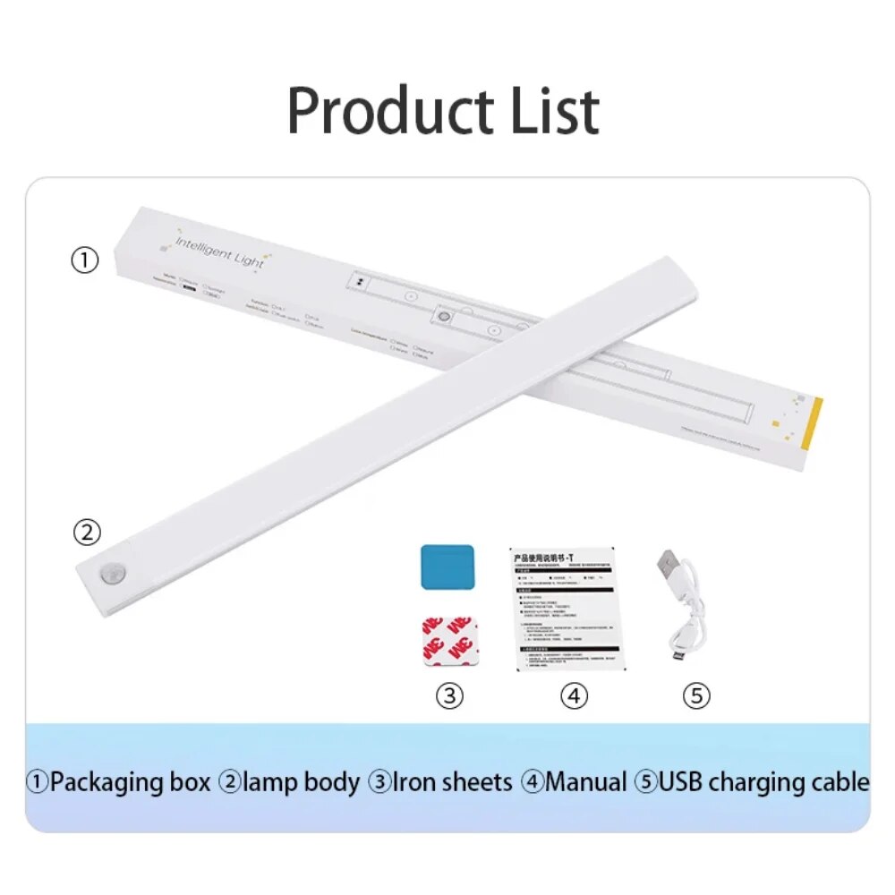 AliExpress USB-C Rechargeable Motion Sensor LED Cabinet Light, view 6
