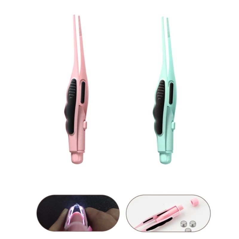 AliExpress LED Ear Wax Removal Tweezers Anti-Skid Ear Pick Tool with Brightness Light Ear Curette Safety Earwax Cleaning Tool, view 2