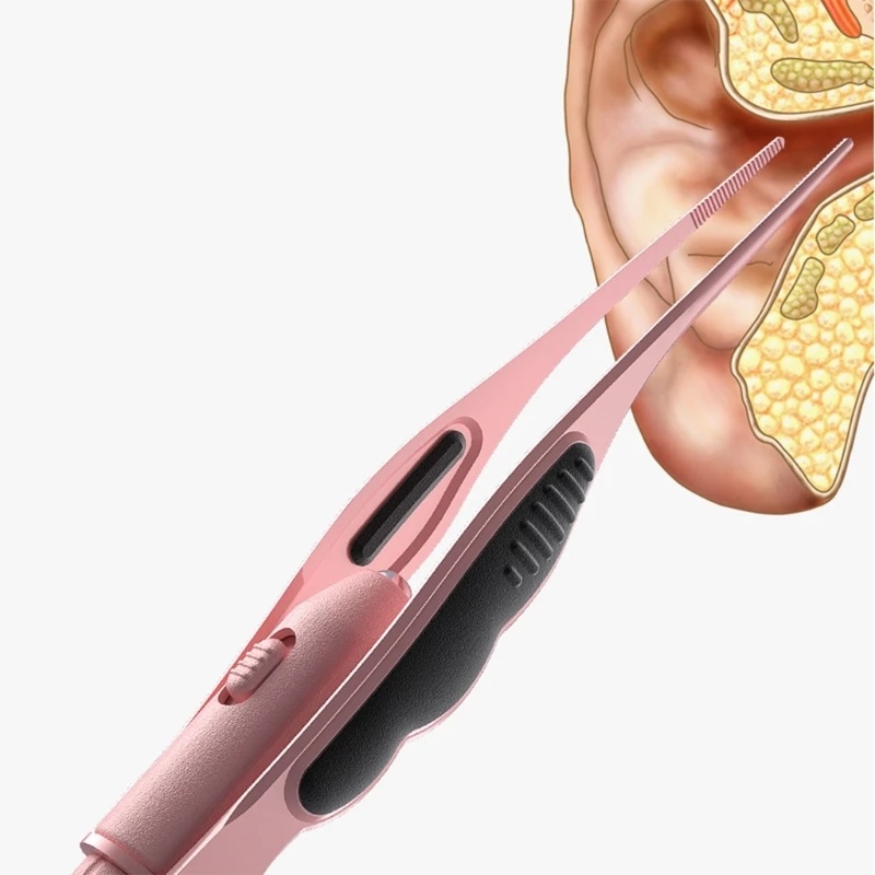 AliExpress LED Ear Wax Removal Tweezers Anti-Skid Ear Pick Tool with Brightness Light Ear Curette Safety Earwax Cleaning Tool, view 3