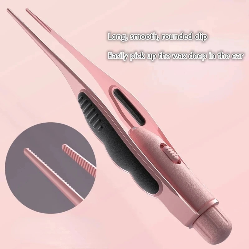 AliExpress LED Ear Wax Removal Tweezers Anti-Skid Ear Pick Tool with Brightness Light Ear Curette Safety Earwax Cleaning Tool, view 4