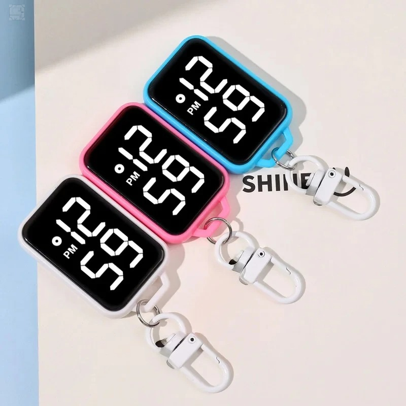 AliExpress LED Digital Keychain Pocket Watch, view 2