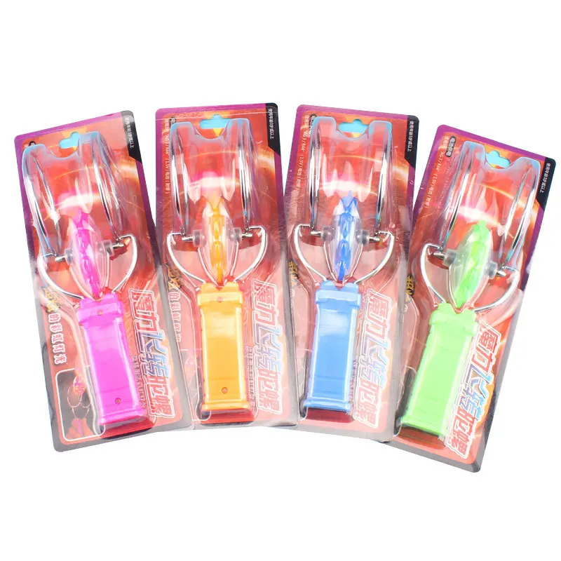 AliExpress Led Magic Magnetic Orbit Spinning Top Toy Creative Hand Cranked Color Luminous Colorful Gyroscope Rotating Handle Child Classic, view 6