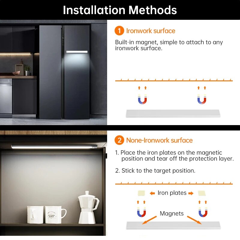 AliExpress Wireless Under-Cabinet Motion Sensor Light, view 6