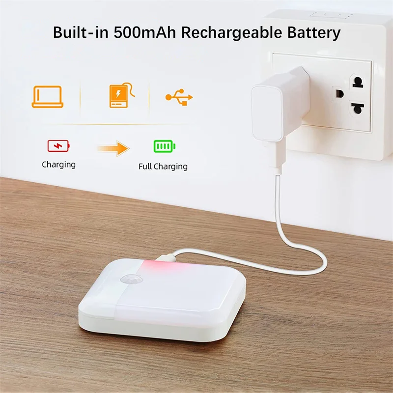 AliExpress Square USB-Rechargeable Motion-Sensor Night Light, view 6
