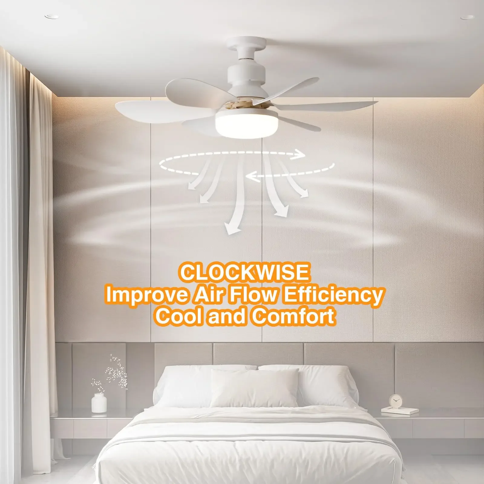 AliExpress LED Light Socket Fan with Remote, view 4