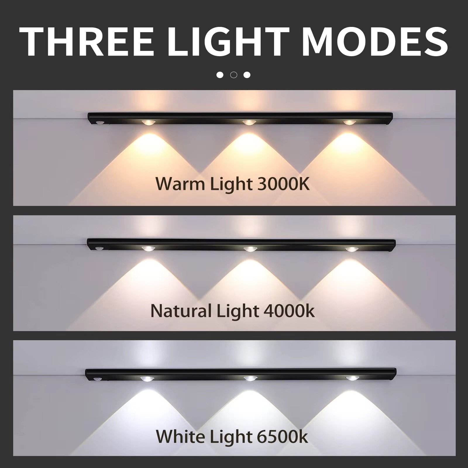 AliExpress Ultra-Thin Dimmable LED Cabinet Light, Motion Sensor, view 2