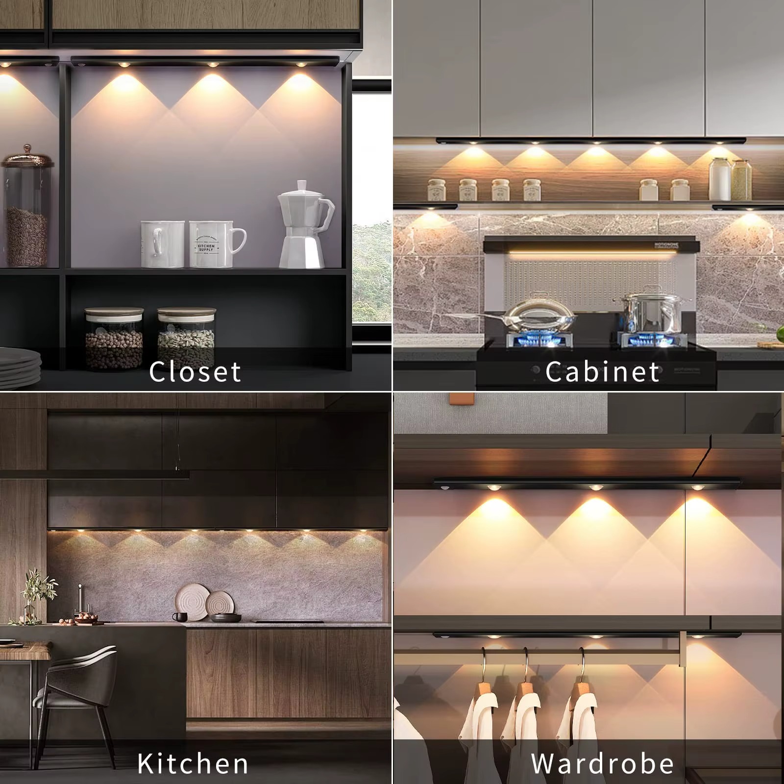 AliExpress Ultra-Thin Wireless Motion-Sensor Under-Cabinet Light, view 4