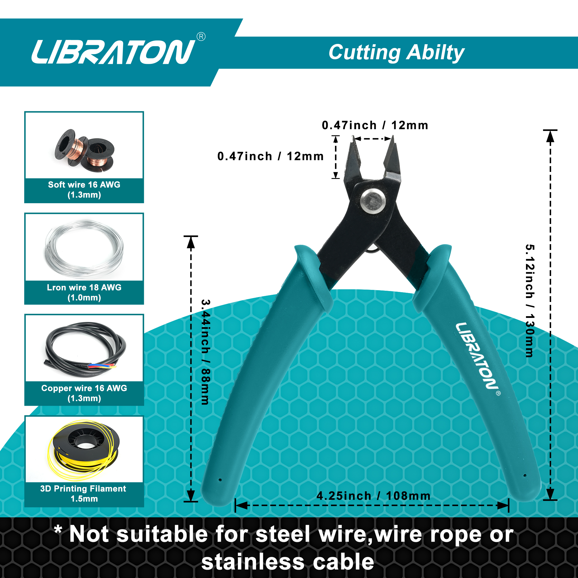 AliExpress LIBRATON Precision Micro Flush Wire Cutter, view 2