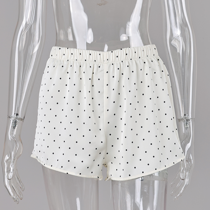 AliExpress Linad Summer Street Chic Polka Dot Mini Pants Women Casual Loose Elastic Waist Shorts Fashion High Waist Shorts Female 2026, view 6