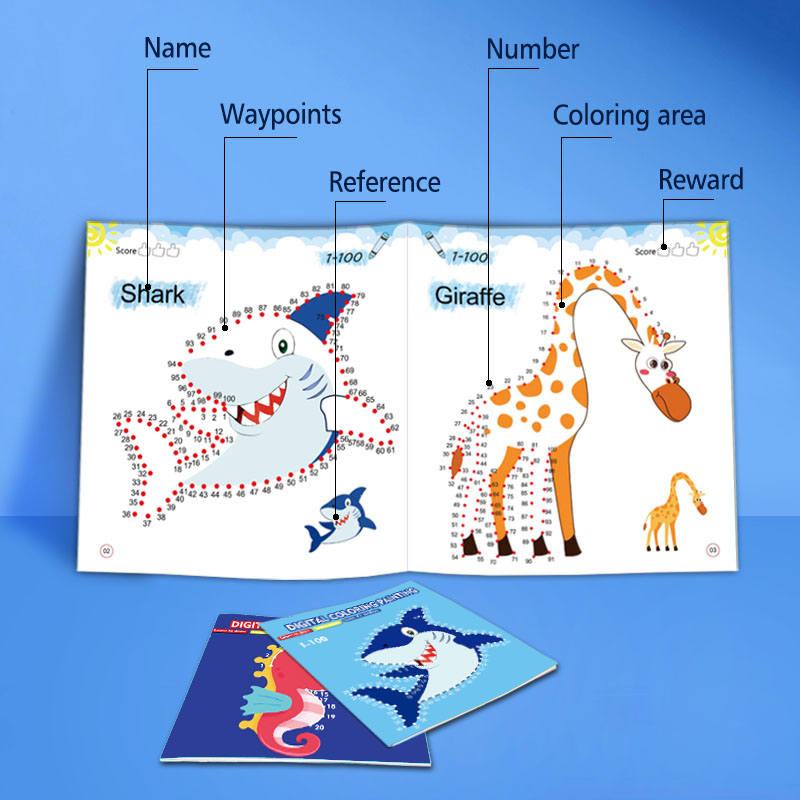 AliExpress Line Drawing, Children's Doodle Books, Learning Numbers, Early Education to Improve Grades, Fun Drawing Games, Holiday Gifts, view 4