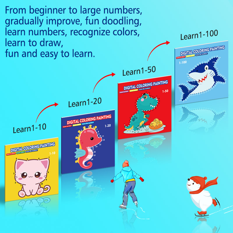 AliExpress Line Drawing, Children's Doodle Books, Learning Numbers, Early Education to Improve Grades, Fun Drawing Games, Holiday Gifts, view 5