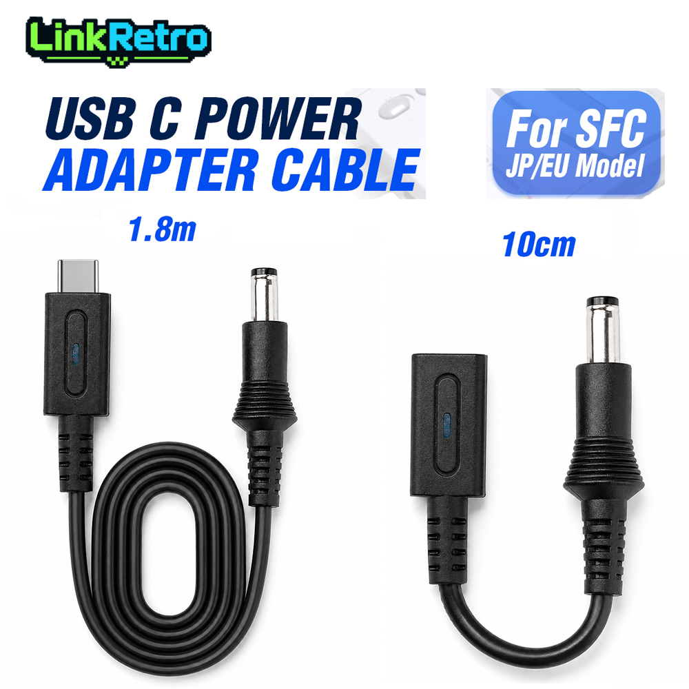 AliExpress LinkRetro PD 9V USB-C to DC Power Cable Type C Charging Adapter for Famicom SFC MD1 Genesis1 PC Engine Game Gear Console, view 2