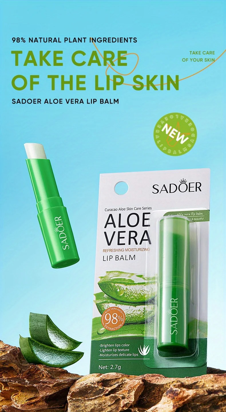 AliExpress Nourishing Aloe Lip Balm for Cracked Lips, view 6
