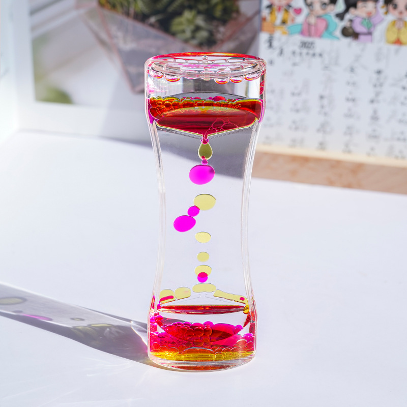 AliExpress Liquid Motion Bubbler Timer Pack of Colorful Hourglass Liquid Bubbler Fidget Sensory Anxiety Autism Adults Activity Calm Rela, view 2