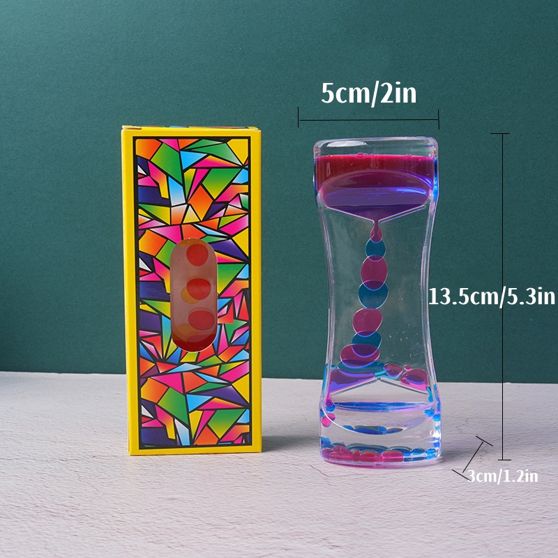 AliExpress Liquid Motion Bubbler Timer Pack of Colorful Hourglass Liquid Bubbler Fidget Sensory Anxiety Autism Adults Activity Calm Rela, view 3