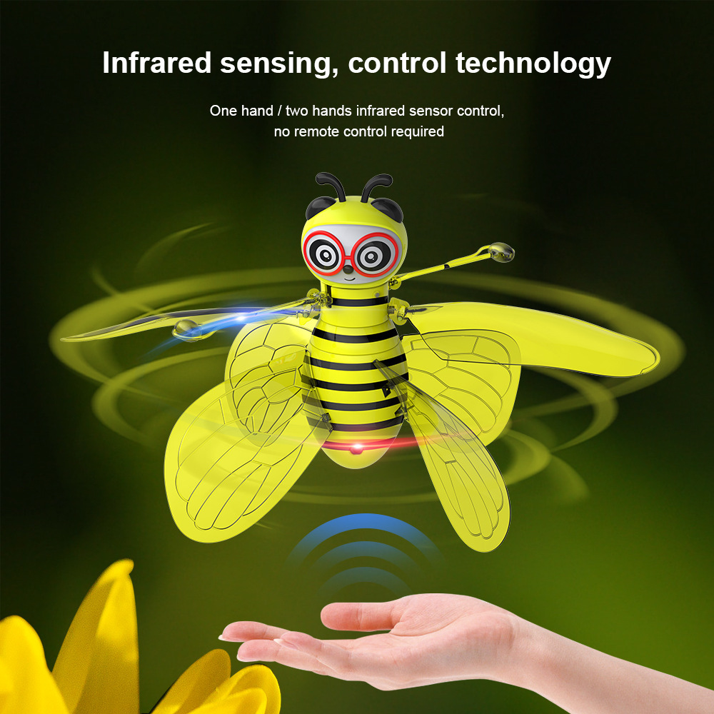 AliExpress Little Bee Flying Vehicle Aircraft Gesture Sensing Vehicle Flying Helicopter Lights Children's Toys Birthday Gift Christmas
