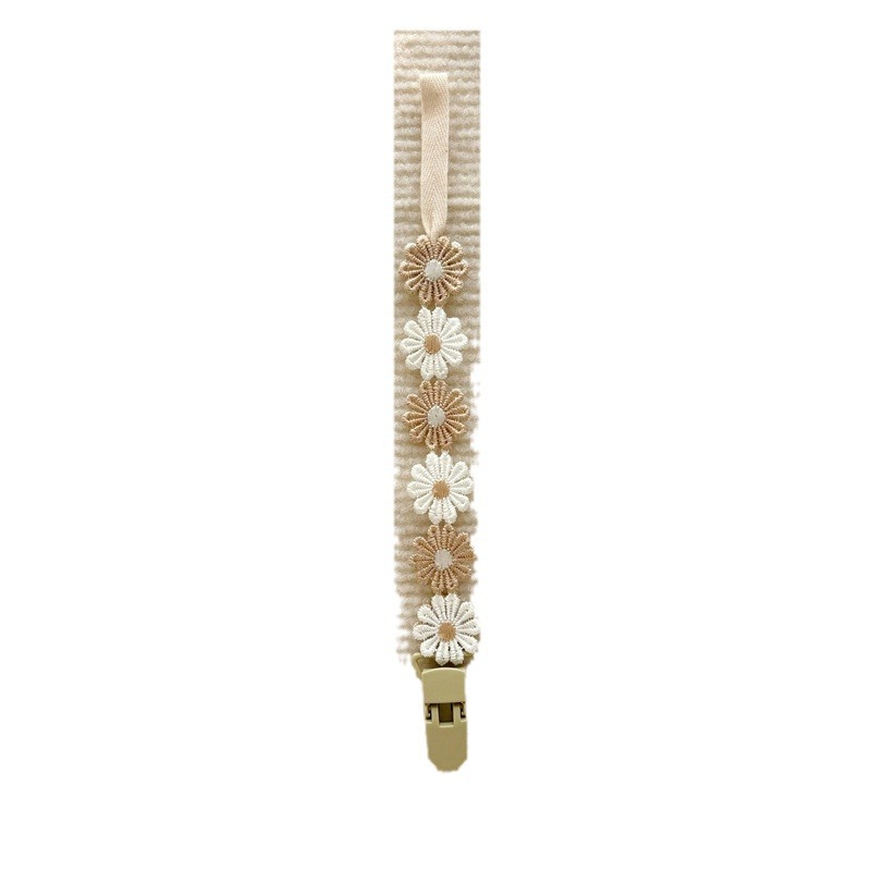 AliExpress Little Daisy Baby Pacifier Clips Pacifier Chain Nipple Bracket Holder for Nipples Toddler Girl Baby Shower Gift Baby Accessories, view 6