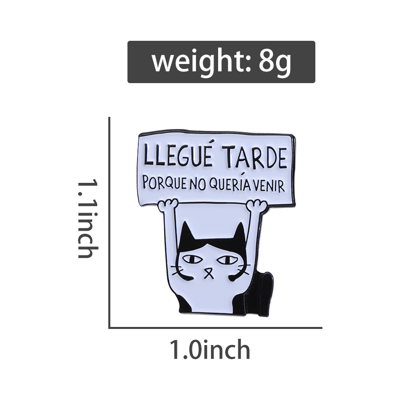 AliExpress Late Because I Did Not Want To Come Enamel Pin, view 5