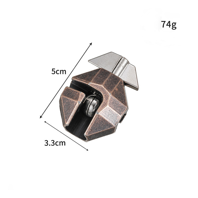 AliExpress Lock Puzzles Classic IQ Metal Brain Teaser Magic Baffling Puzzles Game Toys For Adults Funny Gifts Metal Puzzle, view 5