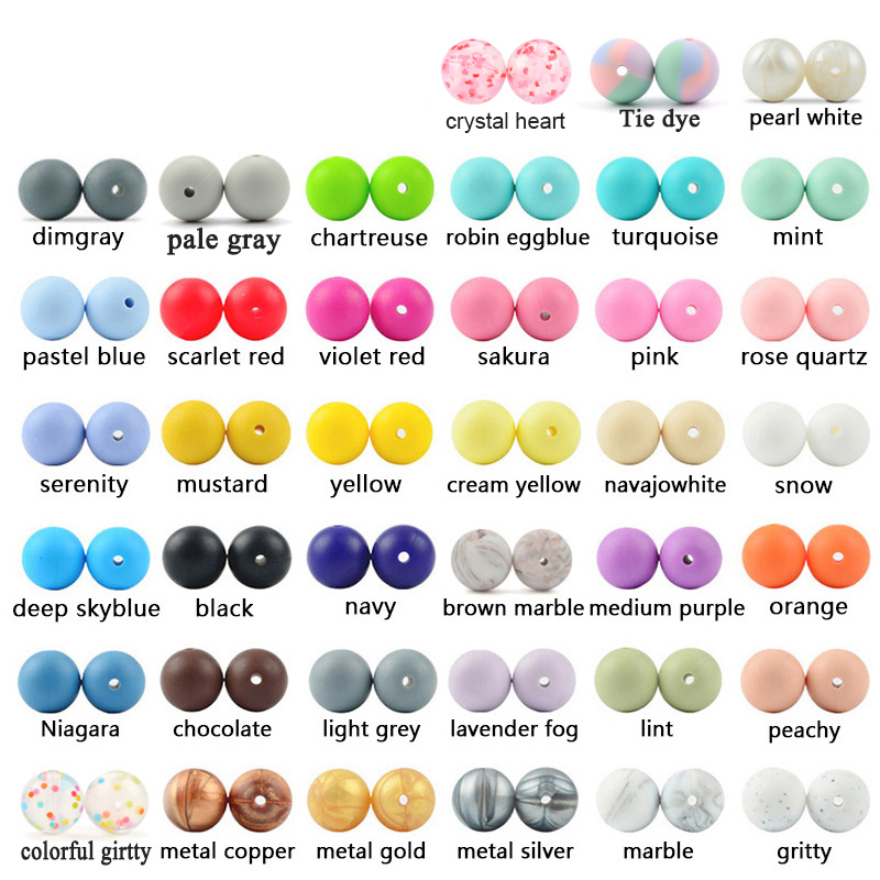 AliExpress LOFCA Silicone Teething Beads (12mm, 100-Pack), view 2
