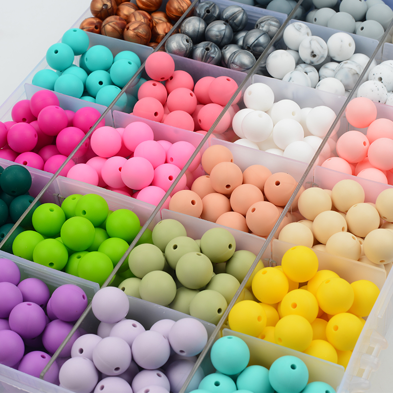 AliExpress LOFCA Silicone Teething Beads (12mm, 100-Pack), view 5