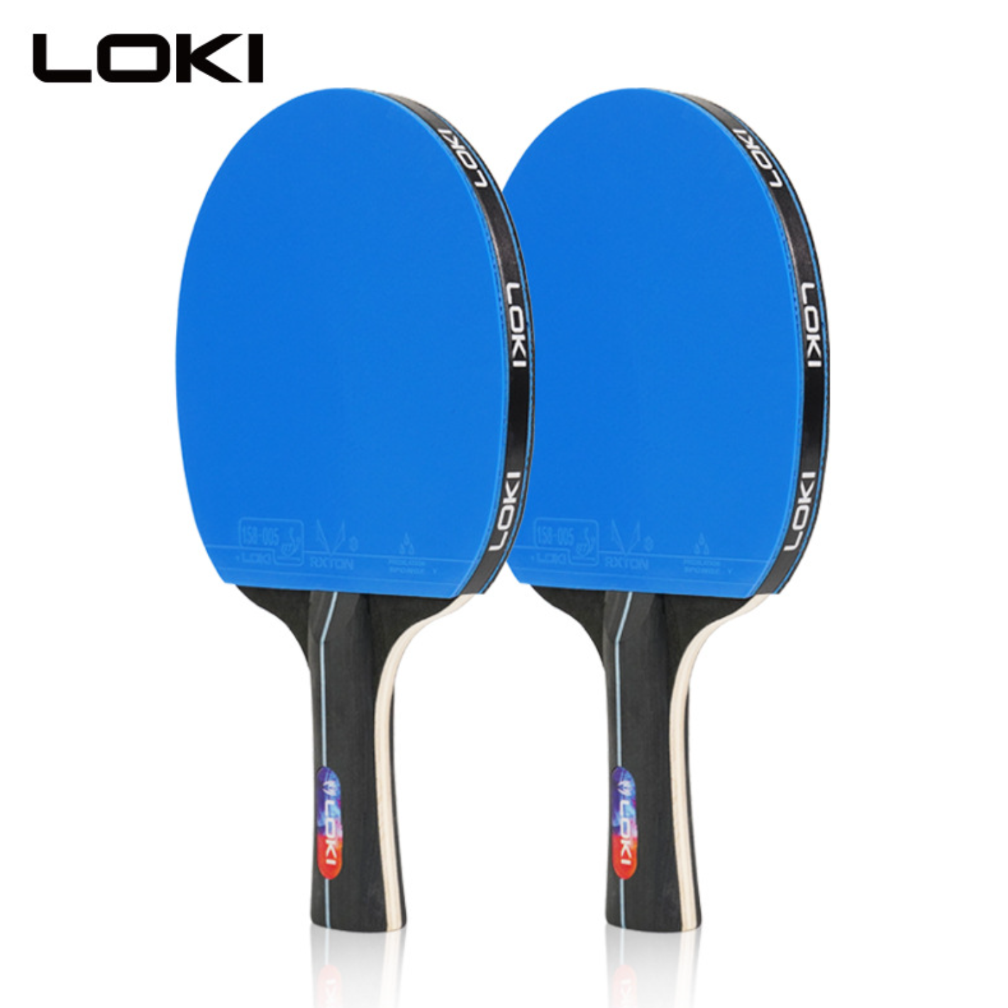 AliExpress LOKI K5000 FL Long HandleTable Tennis Racket Home Entertainment PingPong Rackets with Blue Color Ping Pong Rubber