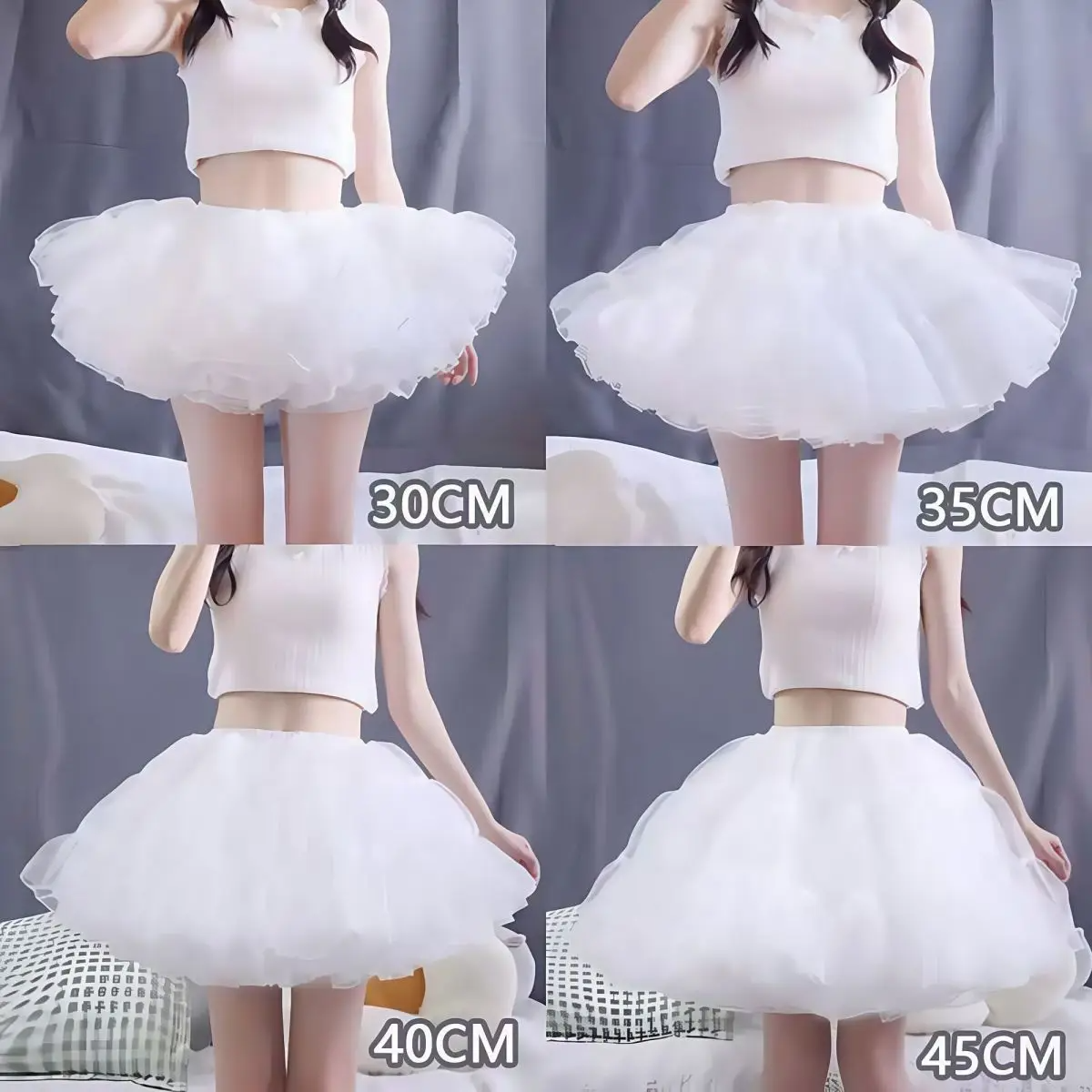 AliExpress Lolita Flying Saucer Petticoat - Boneless Maximum Volume Crinoline, Invisible Wire-Free Underskirt for Daily Gothic Sweet OP/JSK