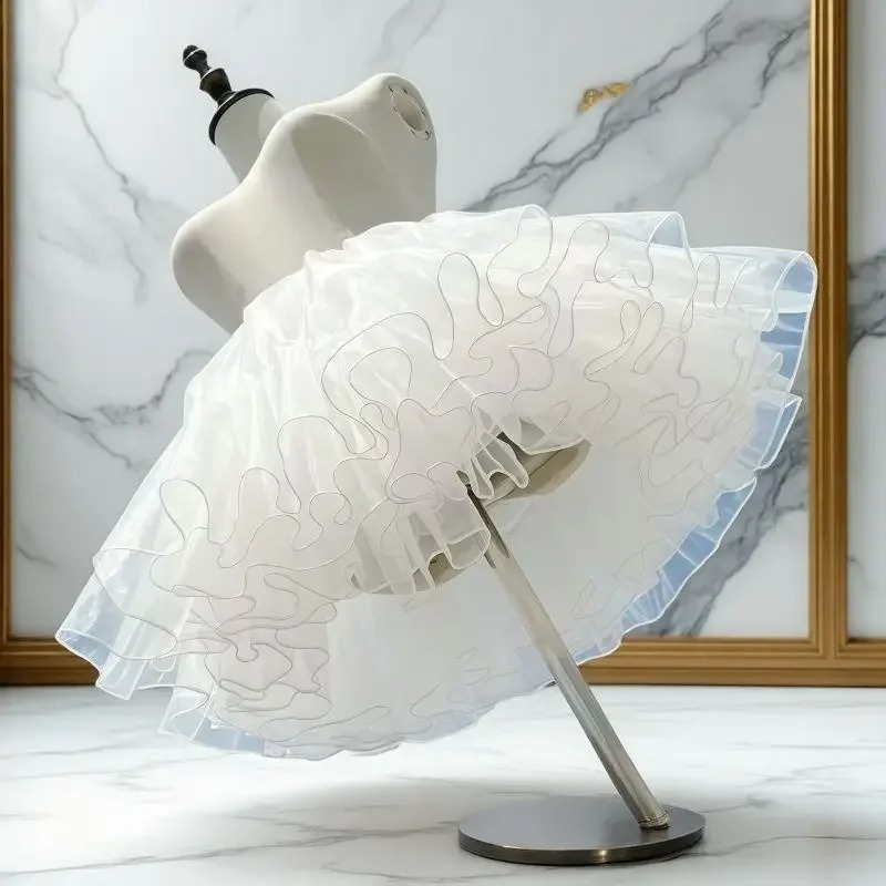 AliExpress Lolita Flying Saucer Petticoat - Boneless Maximum Volume Crinoline, Invisible Wire-Free Underskirt for Daily Gothic Sweet OP/JSK, view 6