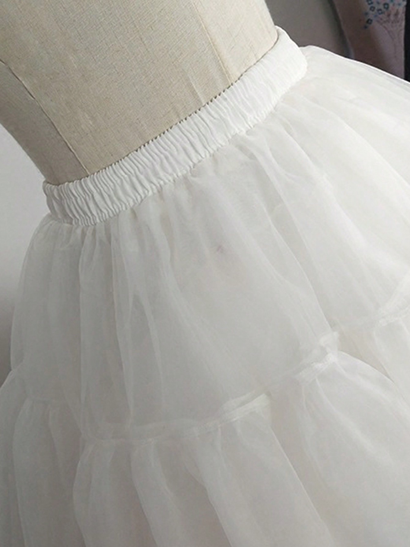 AliExpress Lolita Super Stuffed Petticoat Crinoline Slips Wedding Accessories Multi Layers Short Organza Tutu Skirt Vintage Underskirt, view 5