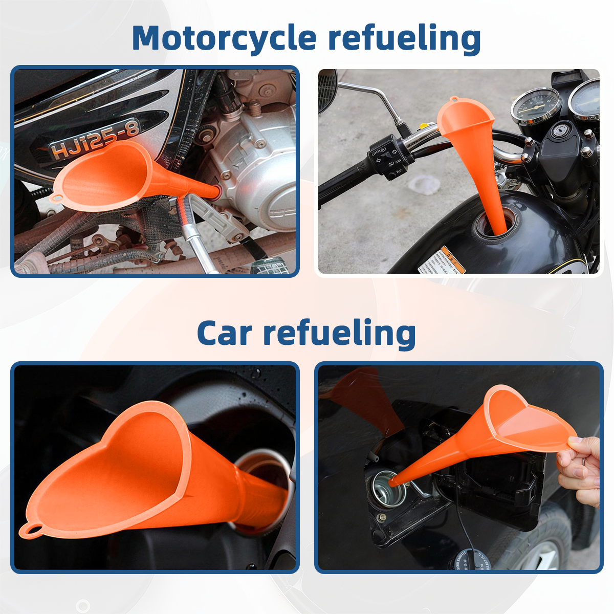 AliExpress Long Stem Plastic Funnel 1PC 3 Colors Premium Thickened Wear Resistant Portable Auto Engine Fluid Filling Accessories, view 3