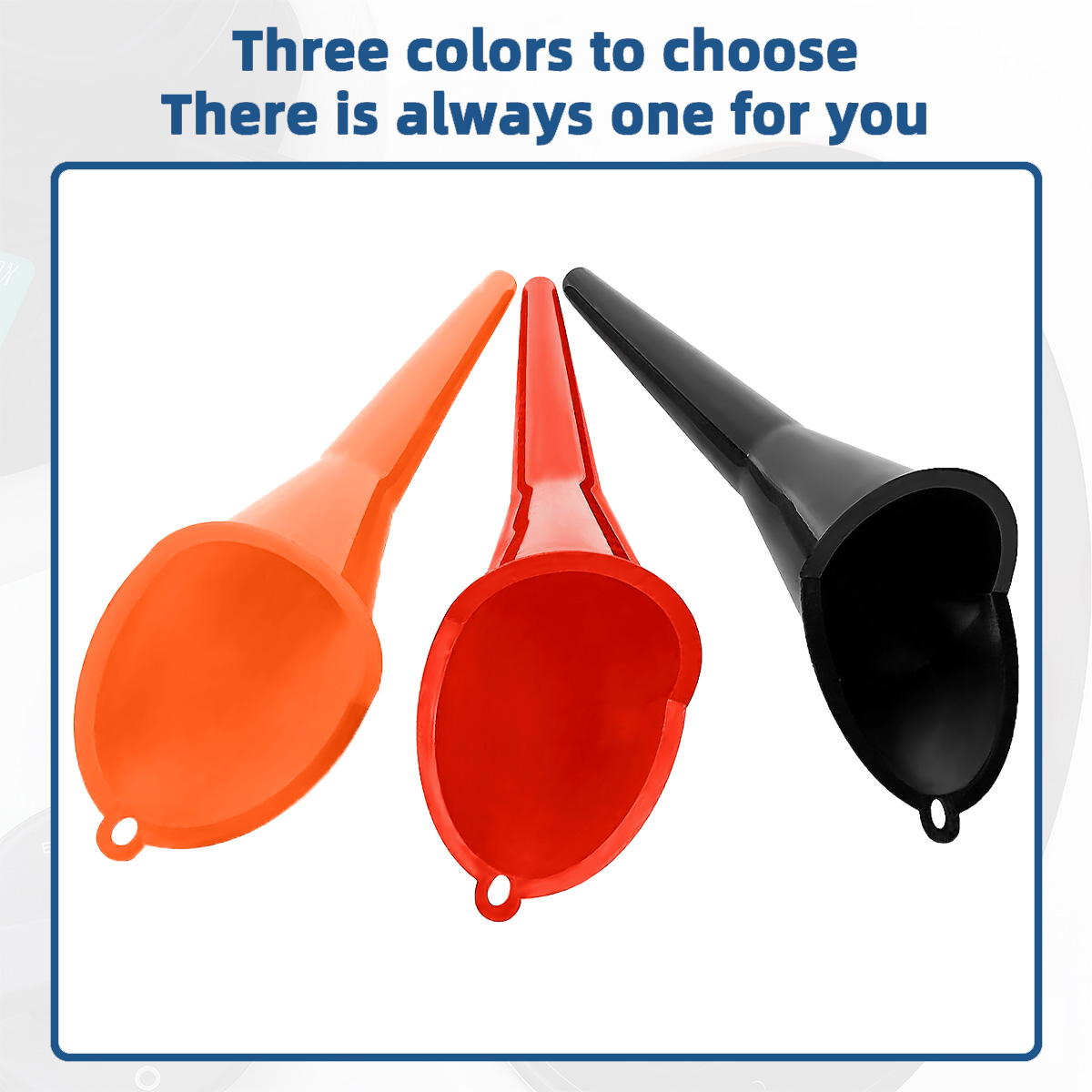 AliExpress Long Stem Plastic Funnel 1PC 3 Colors Premium Thickened Wear Resistant Portable Auto Engine Fluid Filling Accessories, view 4