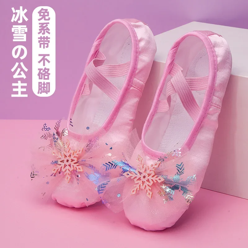 AliExpress Lovely Princess Dance Soft Soled Ballet Shoe Children Girls Cat Claw Chinese Ballerina Exercises Shoes, view 2
