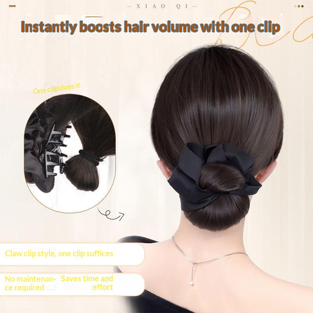 AliExpress Low Synthetic Bun Ponytail Hair Natural Fluffy Claw Clip Chignon Hair For Women Lazy Bun Wig Bag Hair Accessories For Daily Use, view 2