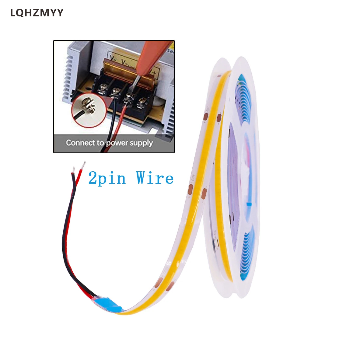AliExpress Lqhzmyy 12V COB LED Strip Light (5m, 3000K), view 2