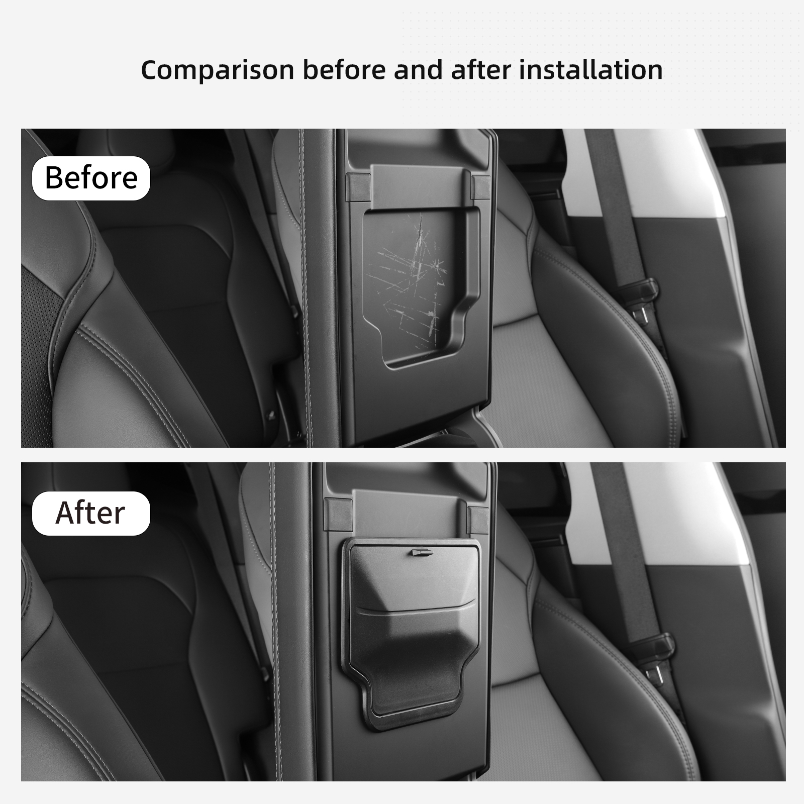 AliExpress LUCKEASY for Tesla Model 3 Highland/Model Y Juniper 2025 2026 Car Armrest Box Hidden Storage Box Center Console Storage Case, view 3