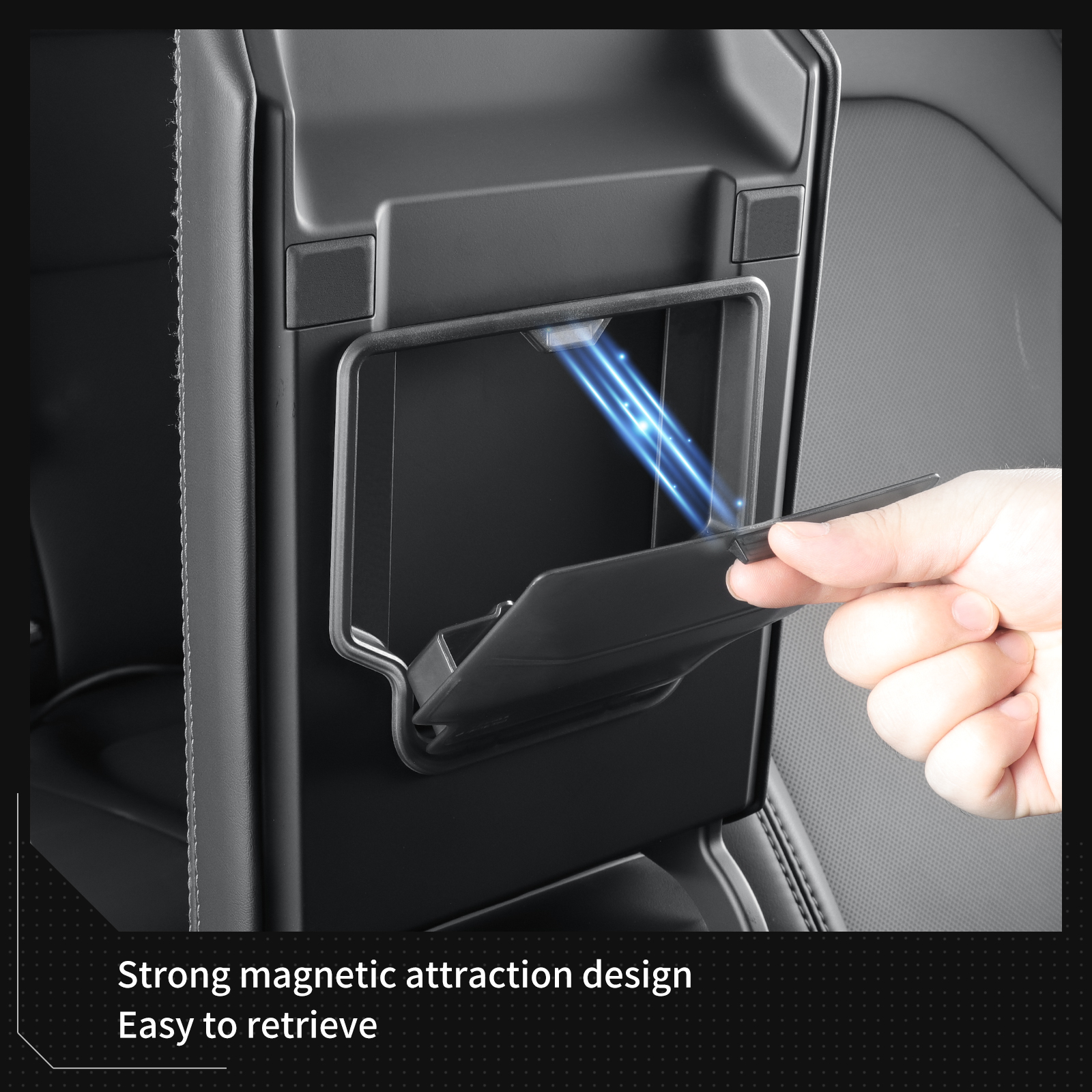 AliExpress LUCKEASY for Tesla Model 3 Highland/Model Y Juniper 2025 2026 Car Armrest Box Hidden Storage Box Center Console Storage Case, view 6