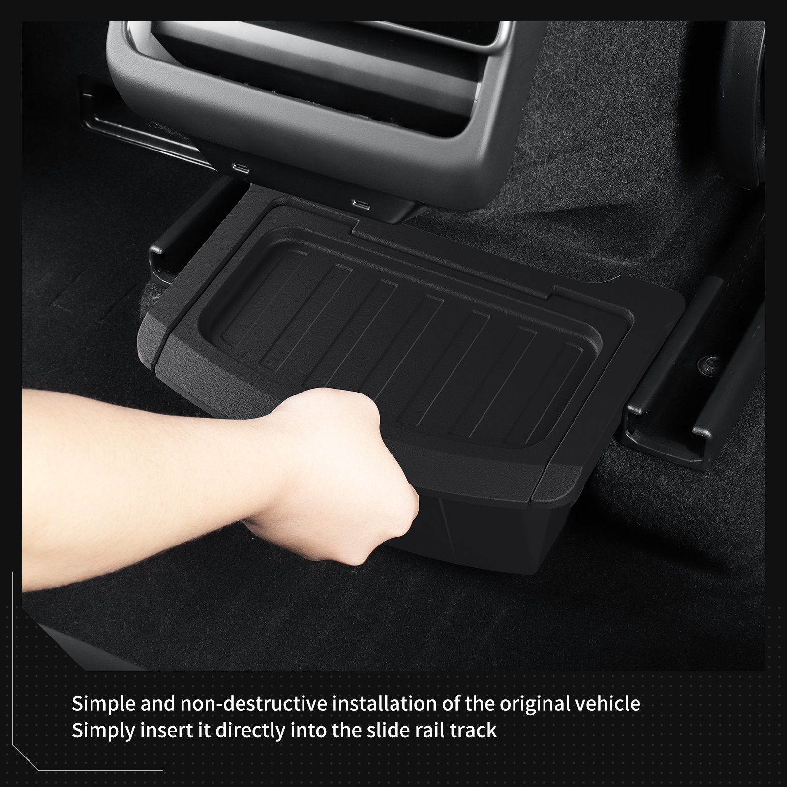 AliExpress Rear Air Vent Storage Box for Tesla Model Y Juniper, view 6