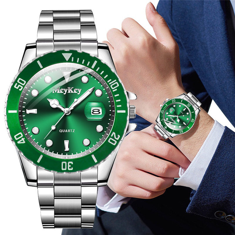 AliExpress Men's Large-Dial Calendar Quartz Business Watch