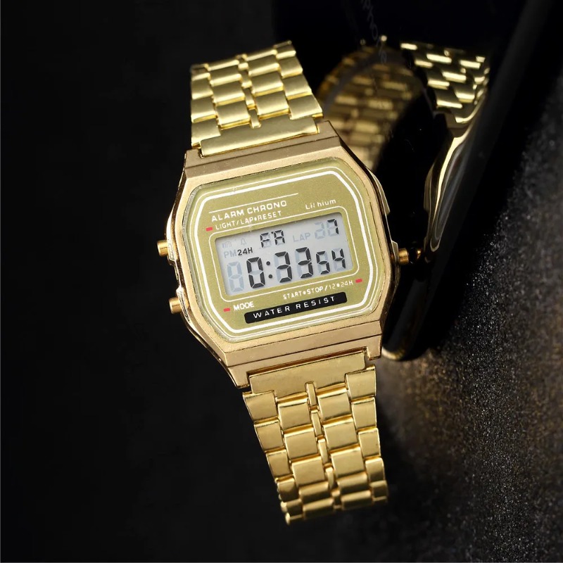 AliExpress Men's LED Digital Wristwatch in Stainless Steel, view 5