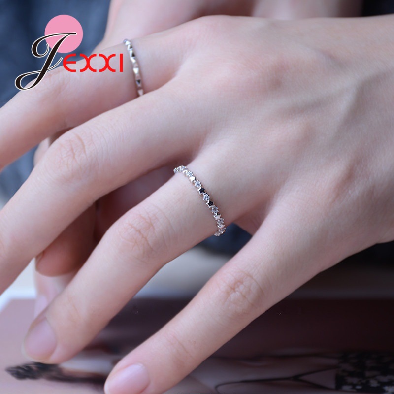 AliExpress 925 Silver Needle Star Ring with Clear CZ, view 4