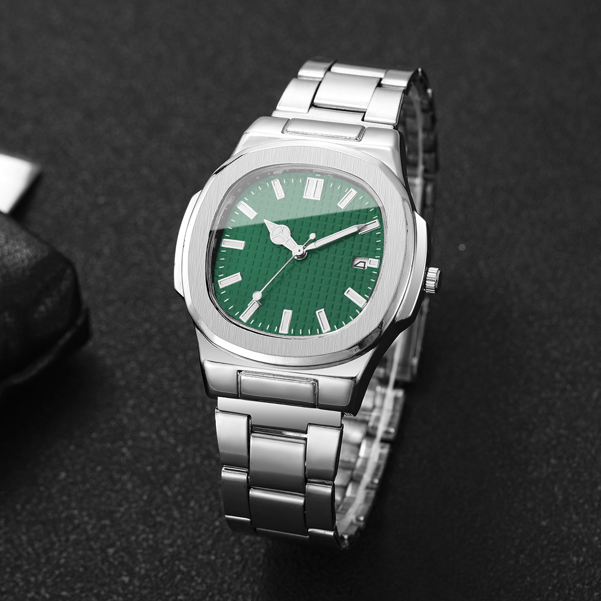 AliExpress Men's Square Quartz Business Watch with Calendar, view 5