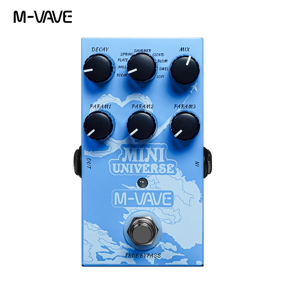 AliExpress M-VAVE Mini Universe Electric Guitar Digital Reverb Effects Pedal True Bypass Design Metal Case 9 Reverb Tones Effect Pedals