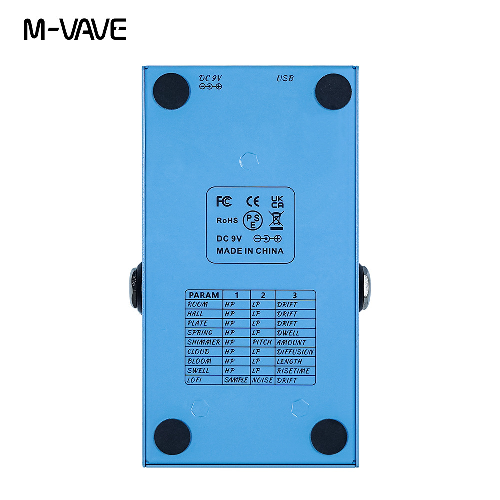 AliExpress M-VAVE Mini Universe Electric Guitar Digital Reverb Effects Pedal True Bypass Design Metal Case 9 Reverb Tones Effect Pedals, view 5