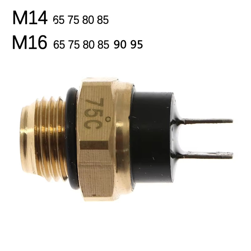 AliExpress M14/M16 Motorcycle Electric Radiator Coolant Fan Water Temperature Thermostat Switch Temp Sensor For 125 150 200 250 300 400 450, view 2