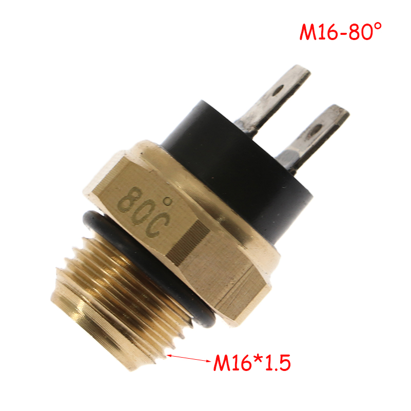 AliExpress M14/M16 Motorcycle Electric Radiator Coolant Fan Water Temperature Thermostat Switch Temp Sensor For 125 150 200 250 300 400 450, view 4